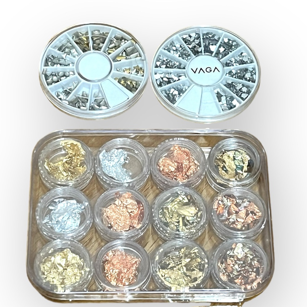 ⭐️3/$25 Nail Gems Studs and Foil